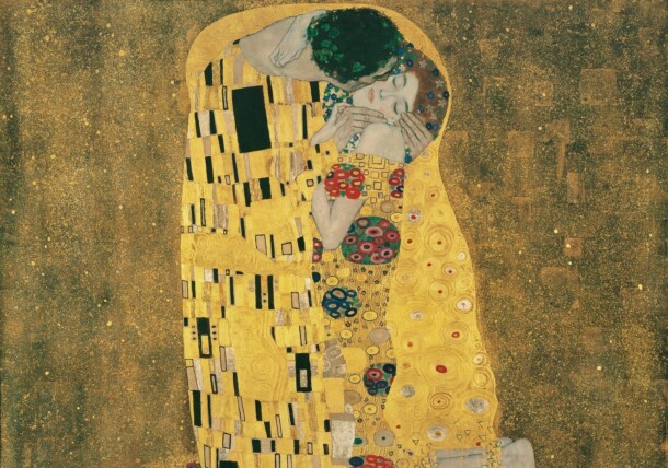     Gustav Klimt, Der Kuss (Liebespaar) 